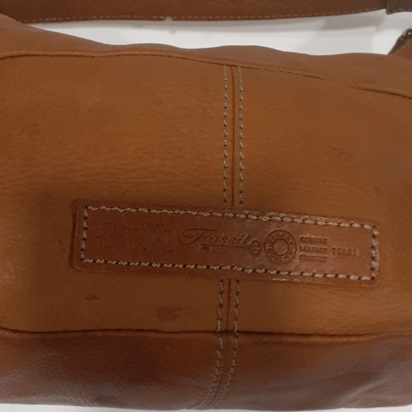 Fossil Y2k  leather Brown shoulder bag - Picture 12 of 16